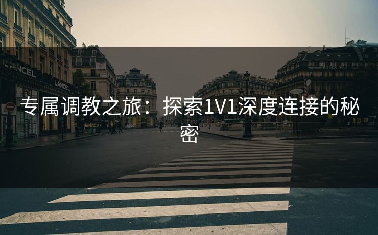 专属调教之旅：探索1V1深度连接的秘密